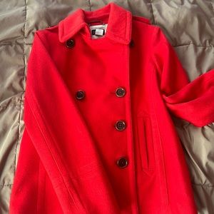 JCREW red blazer coat